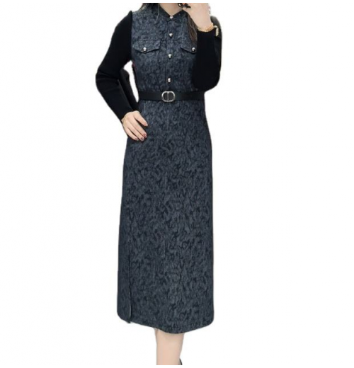 New autumnwinter Women's dresswith a socialite vibewith a base coatfashionable casual dressWomen's dress New autumnwinter Women's dresswith a socialite vibewith a base coatfashionable casual dressWomen's dress
