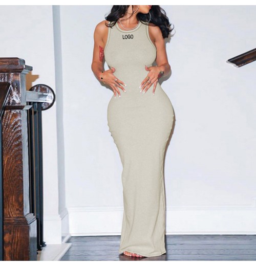 L800895 Custom New 2024 Women Clothes Fashion Dress Soft Lounge Sleeveless Women Holiday Bodycon Long Maxi Club Women's Dress L800895 Custom New 2024 Women Clothes Fashion Dress Soft Lounge Sleeveless Women Holiday Bodycon Long Maxi Club Women's Dress
