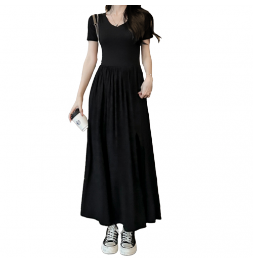 New Trend Summer Hot Sale Slim Black Dress Advanced Fabric Party Elegant Retro Style Dress New Trend Summer Hot Sale Slim Black Dress Advanced Fabric Party Elegant Retro Style Dress