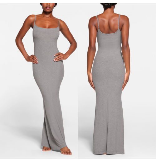 Custom new elegant lady cotton open back backless slim fit strappy sexy one pieces dress for women Custom new elegant lady cotton open back backless slim fit strappy sexy one pieces dress for women